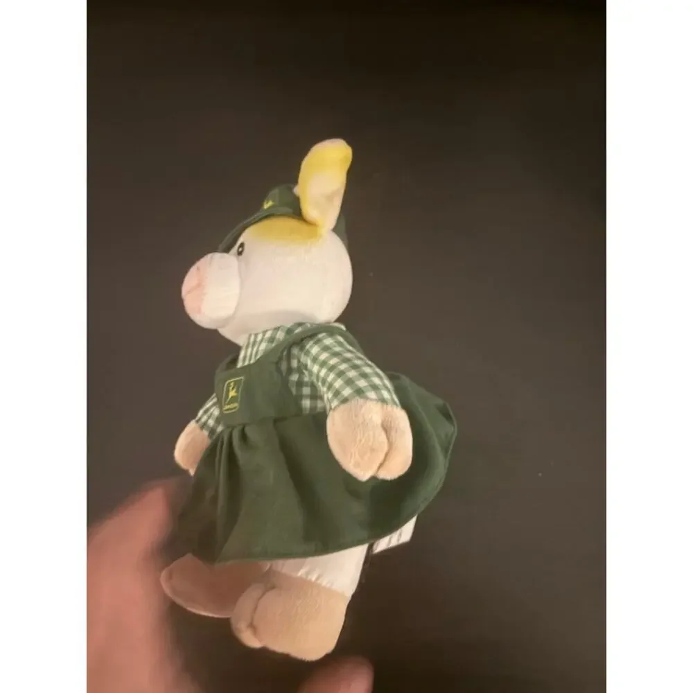 John Deere Plush Toy Cow Mary Moo Moos Farmer Stuffed 1999 Farmhouse Decor